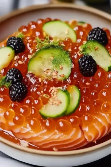 Salmon Crudo with Citrus Soy Dressing