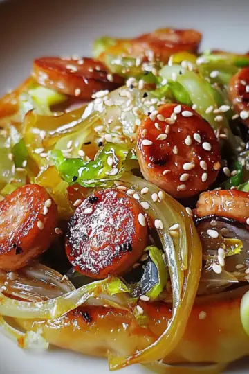 Sausage and Cabbage Stir Fry