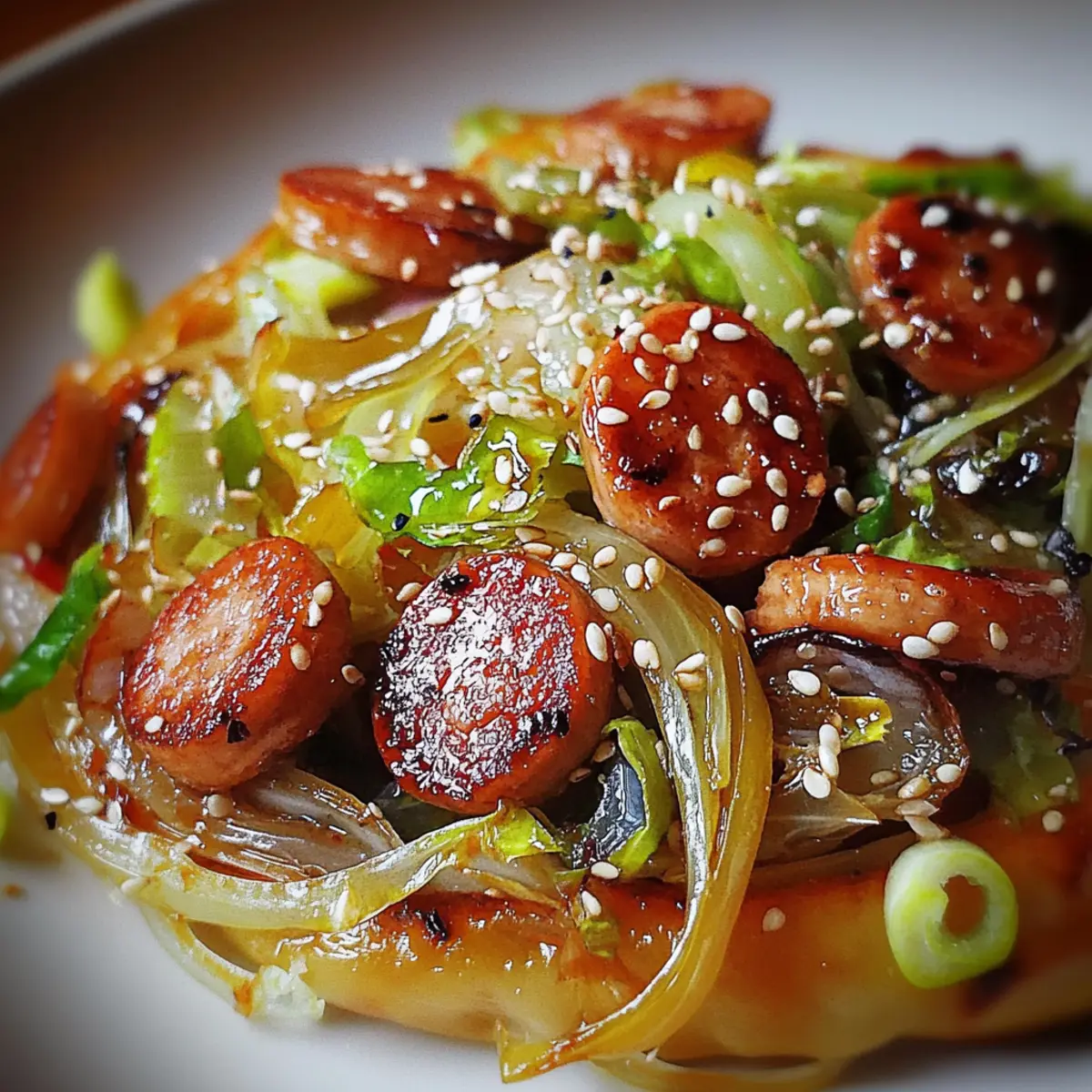 Sausage and Cabbage Stir Fry