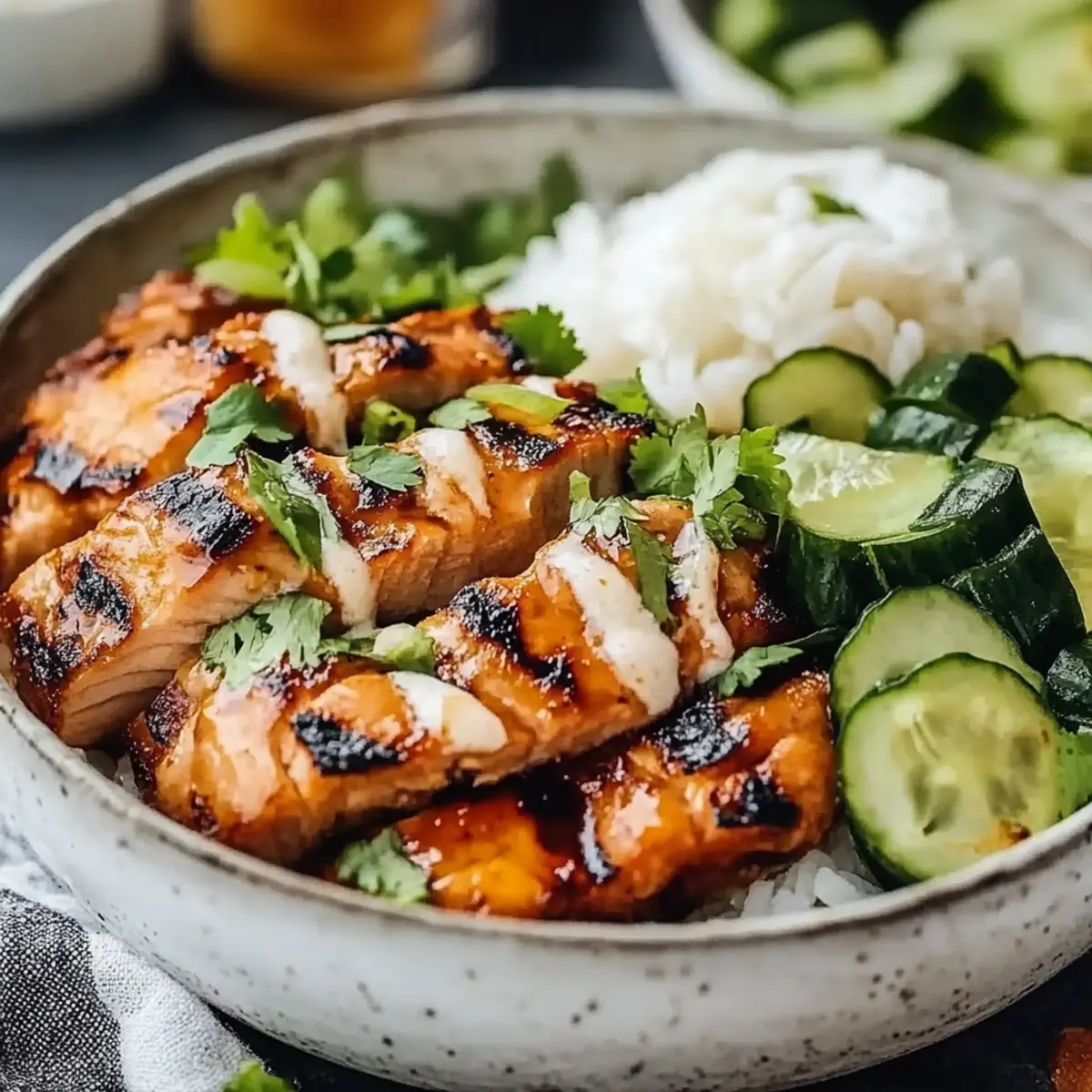 Spicy Salmon Bowls