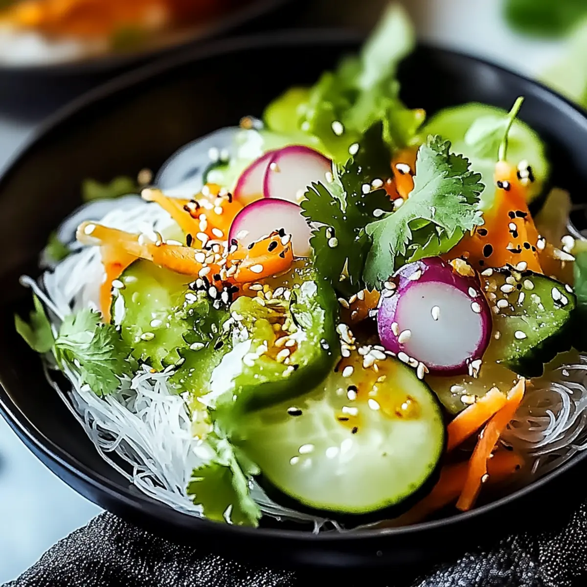 Spring Roll Salad with Spicy Ginger Dressing