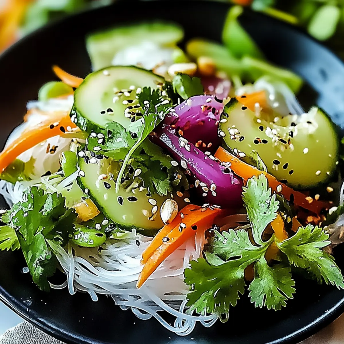 Spring Roll Salad with Spicy Ginger Dressing