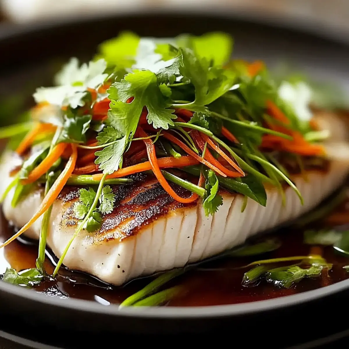 Steamed Fish with Ginger and Soy Sauce