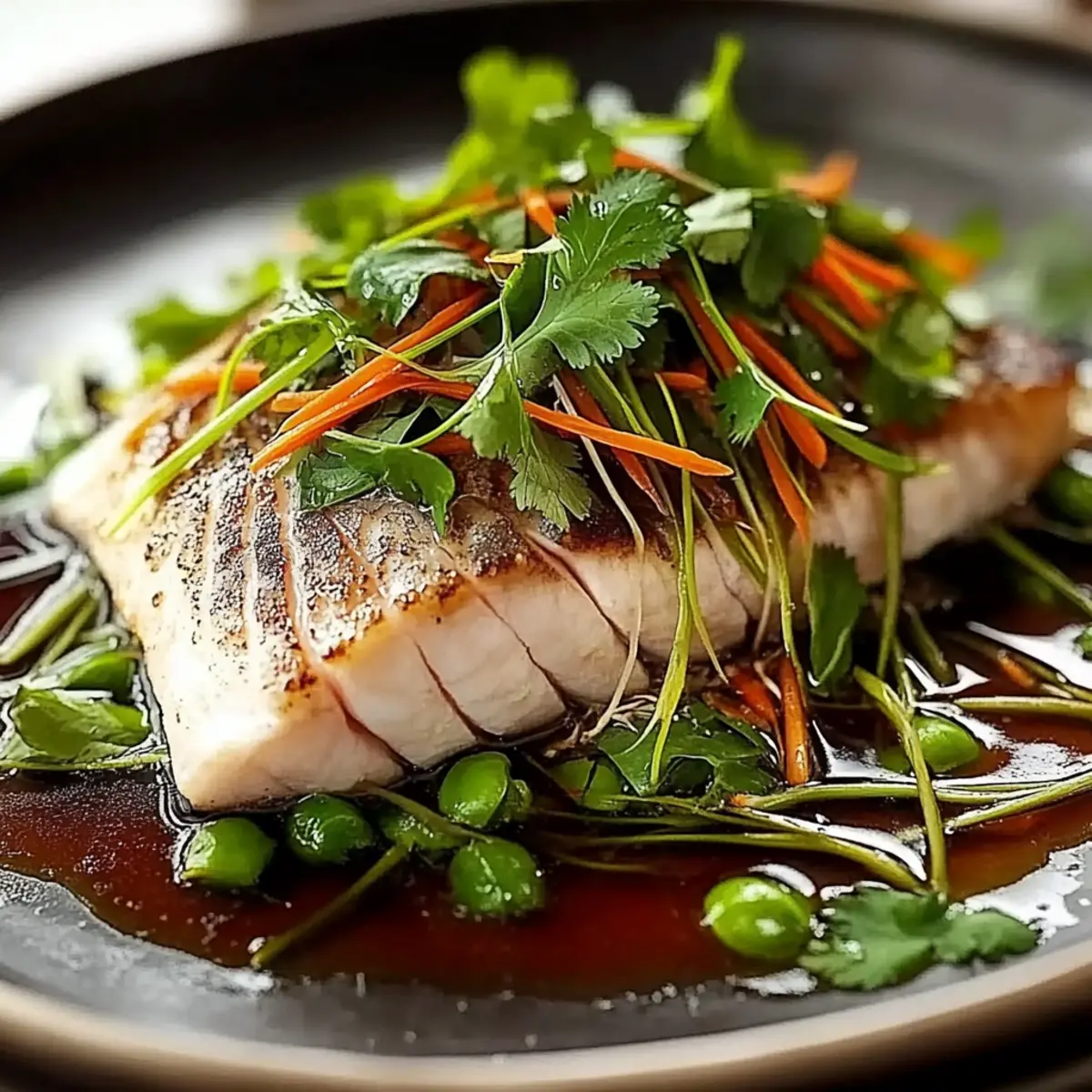 Steamed Fish with Ginger and Soy Sauce