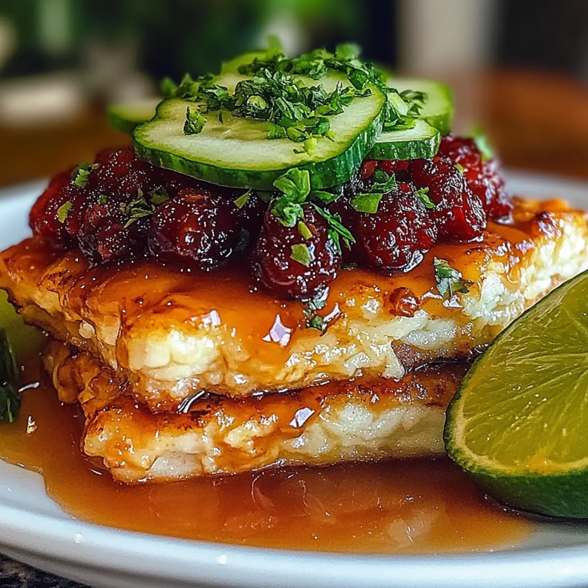 Tangy Honey Lime Chicken Stack