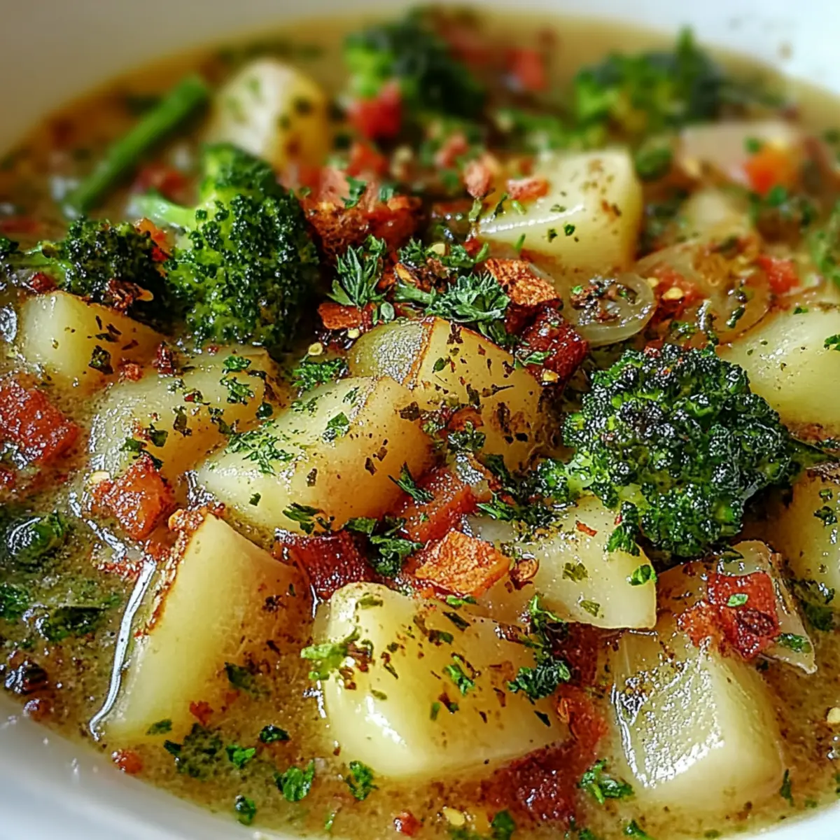 Traditional Italian Broccoli Soup