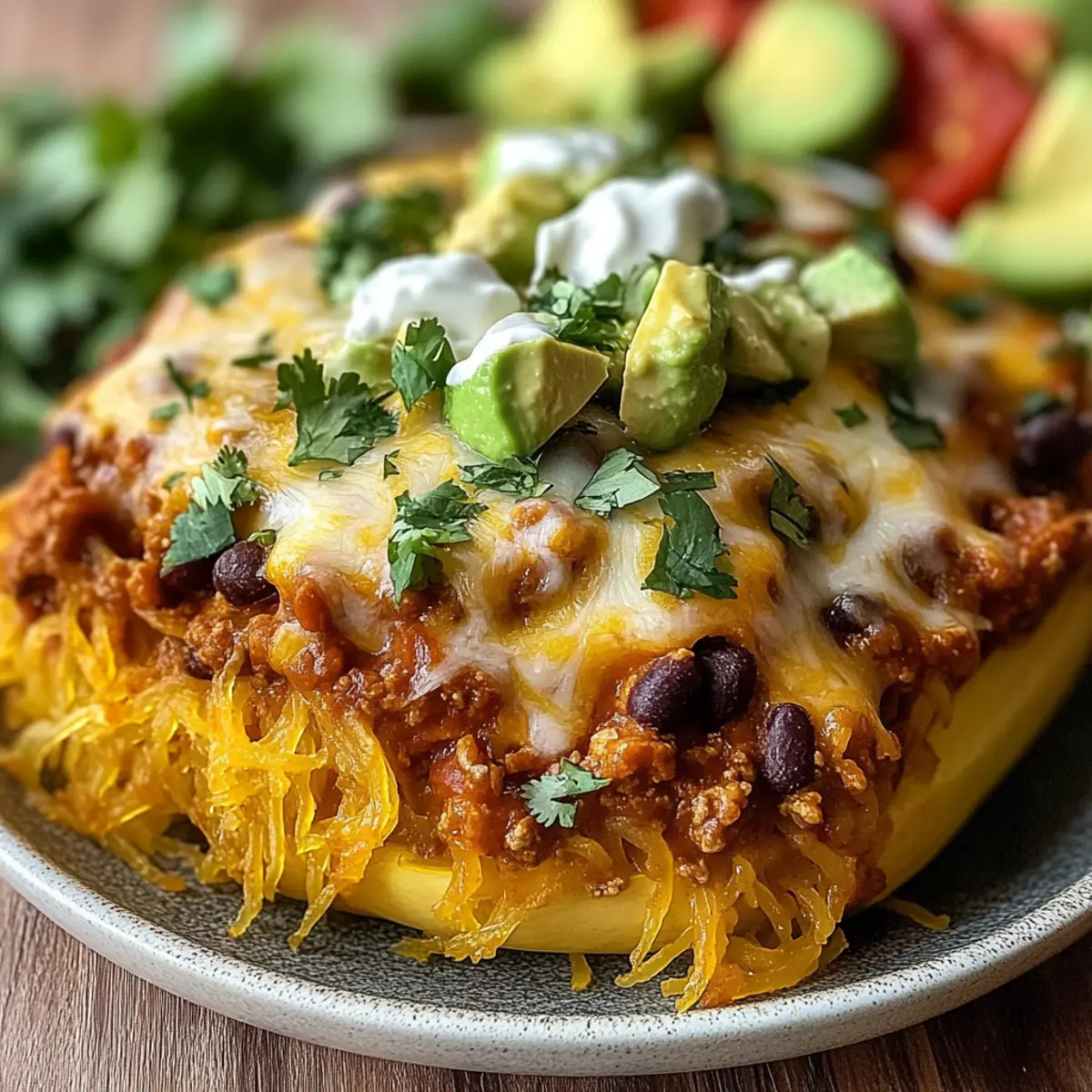 Turkey Enchilada Spaghetti Squash
