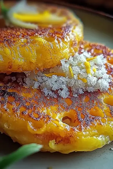 Venezuelan Sweet Corn Cachapas with Melty Cheese