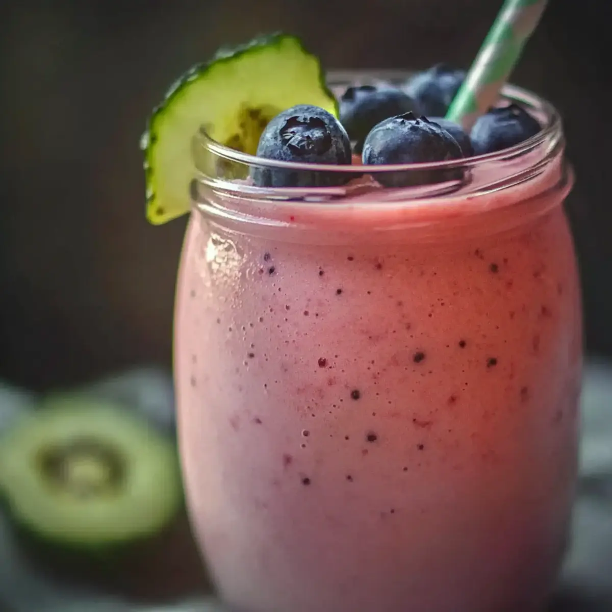 Watermelon Blueberry Protein Smoothie