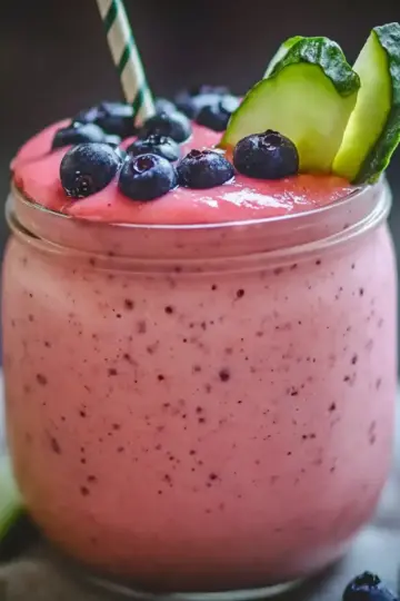 Watermelon Blueberry Protein Smoothie
