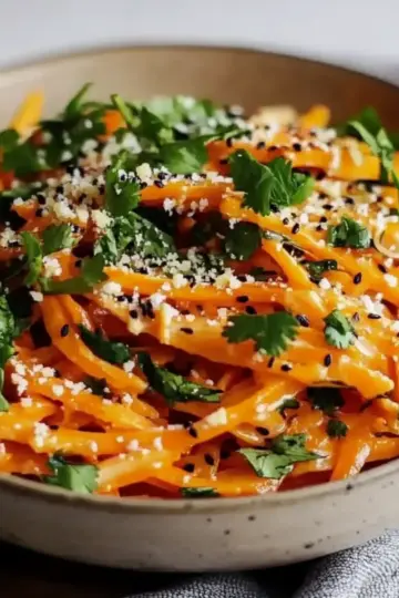 Asian Raw Carrot Salad