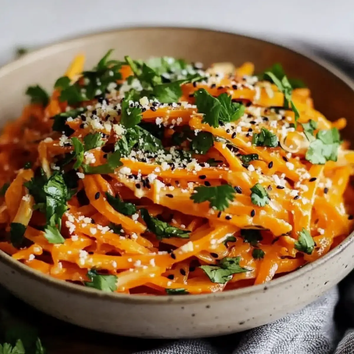 Asian Raw Carrot Salad