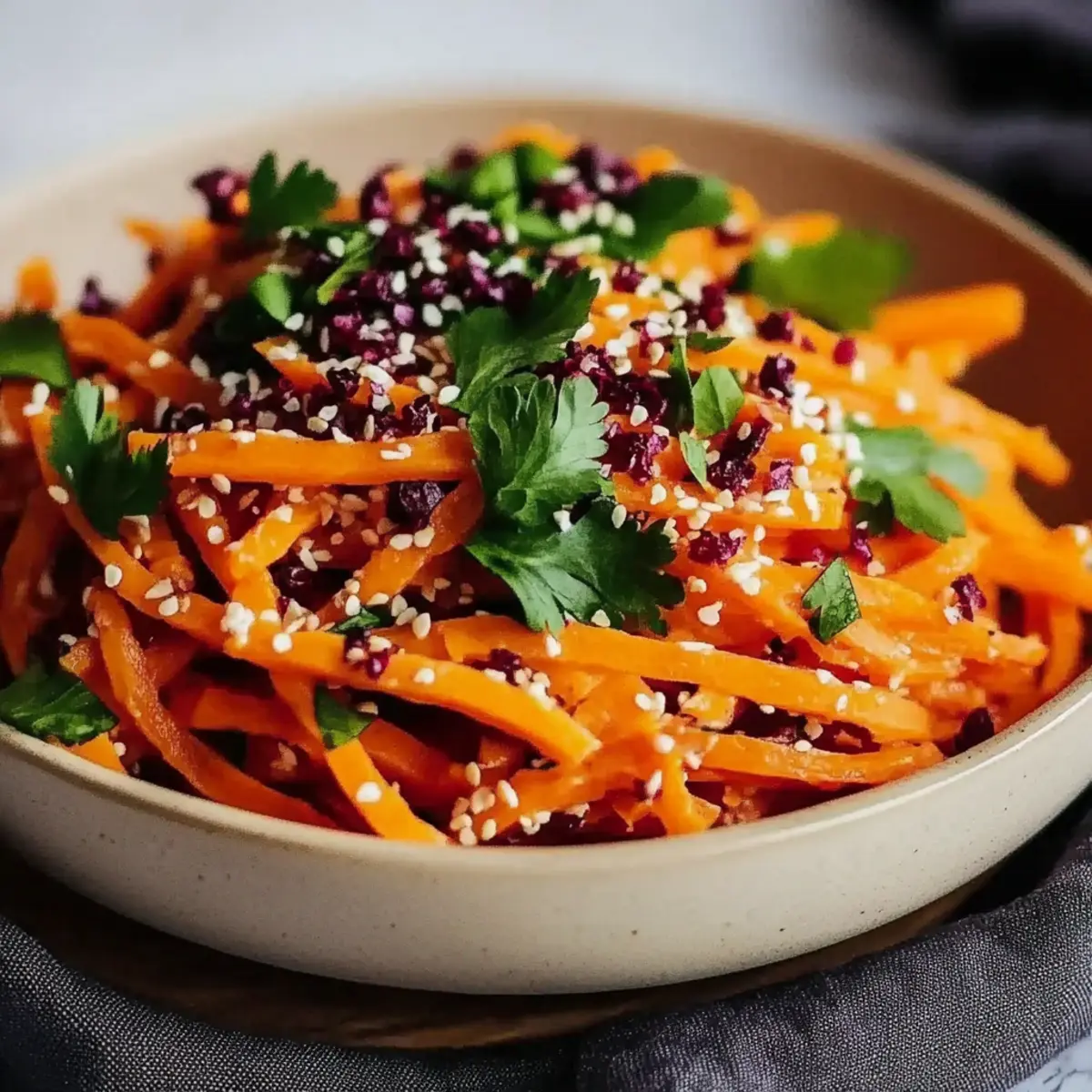 Asian Raw Carrot Salad