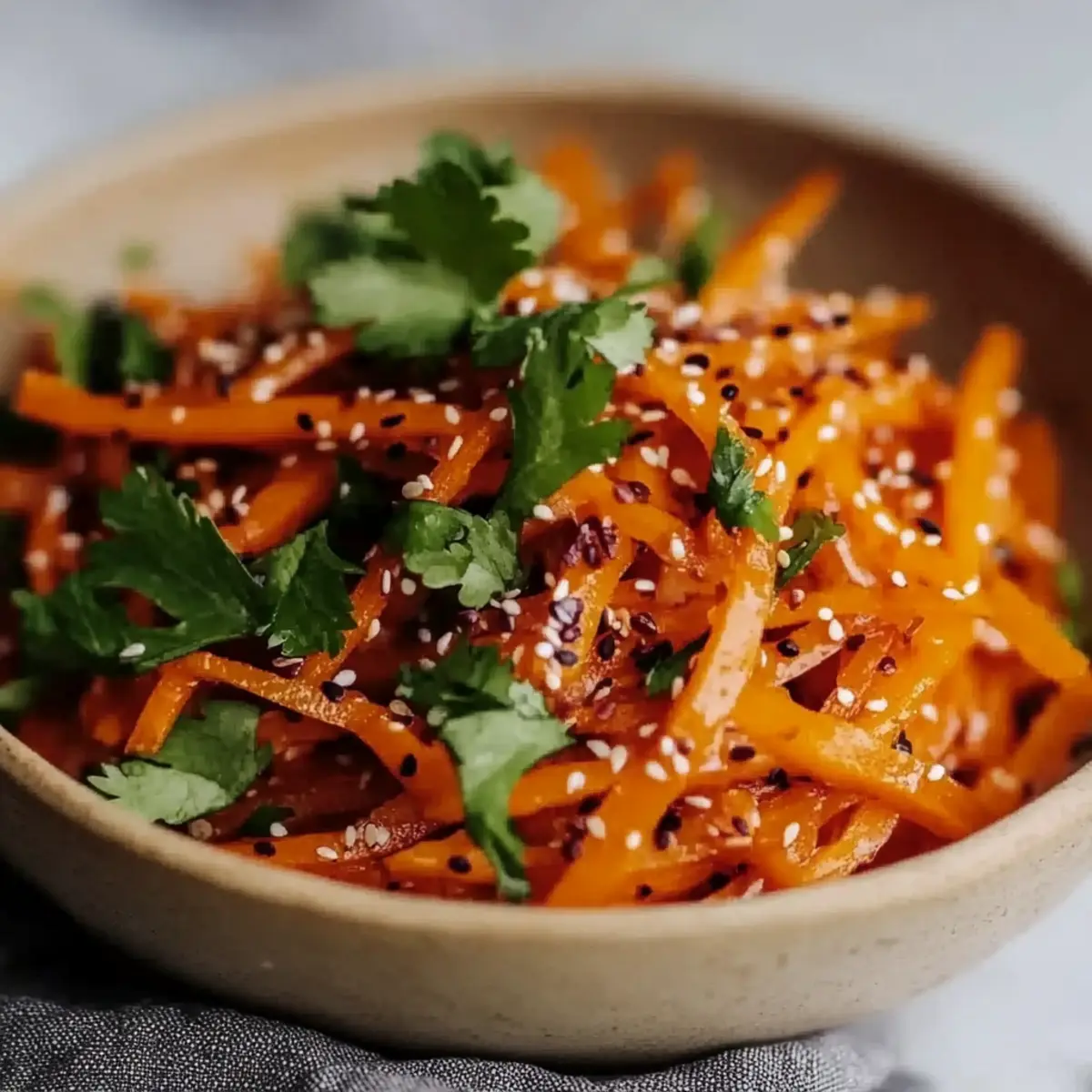 Asian Raw Carrot Salad