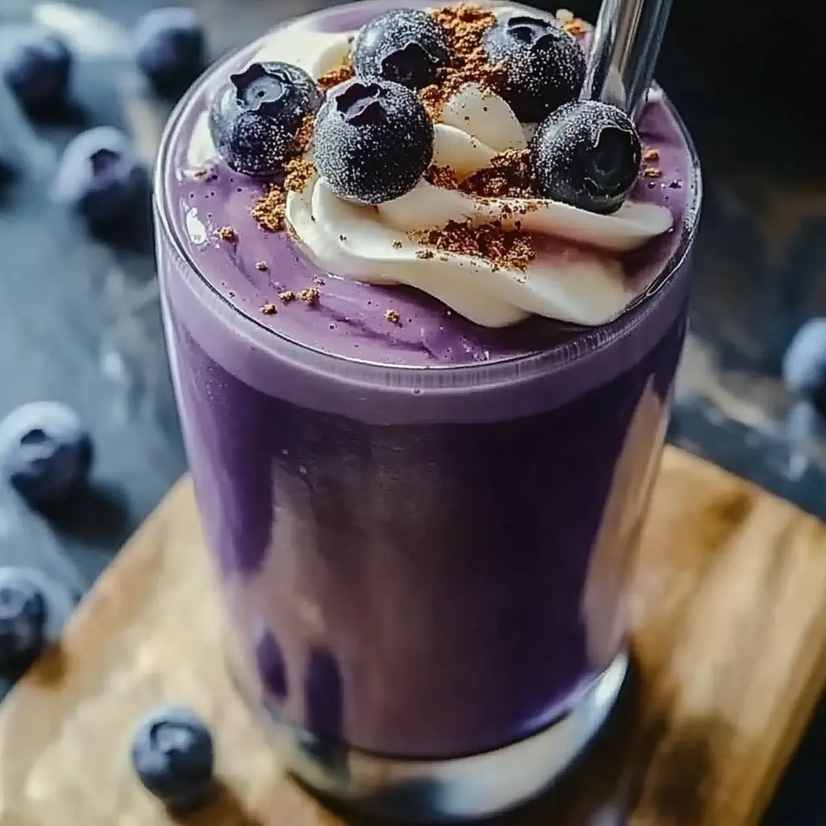 Blueberry Cheesecake Protein Smoothie