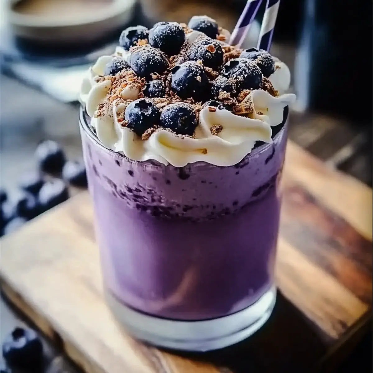 Blueberry Cheesecake Protein Smoothie
