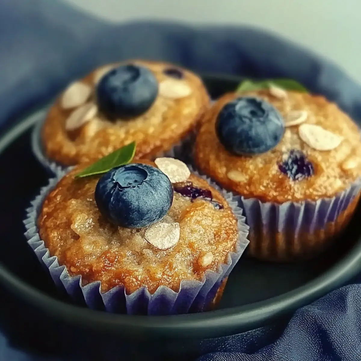 Blueberry Cottage Cheese Muffins
