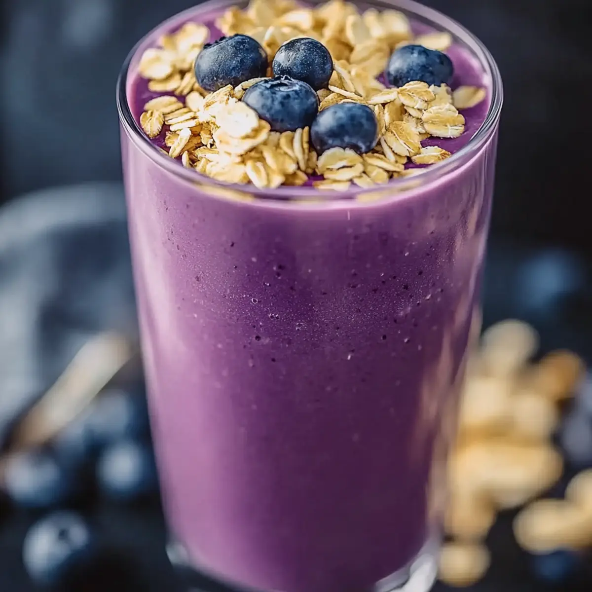 Blueberry Oatmeal Smoothie
