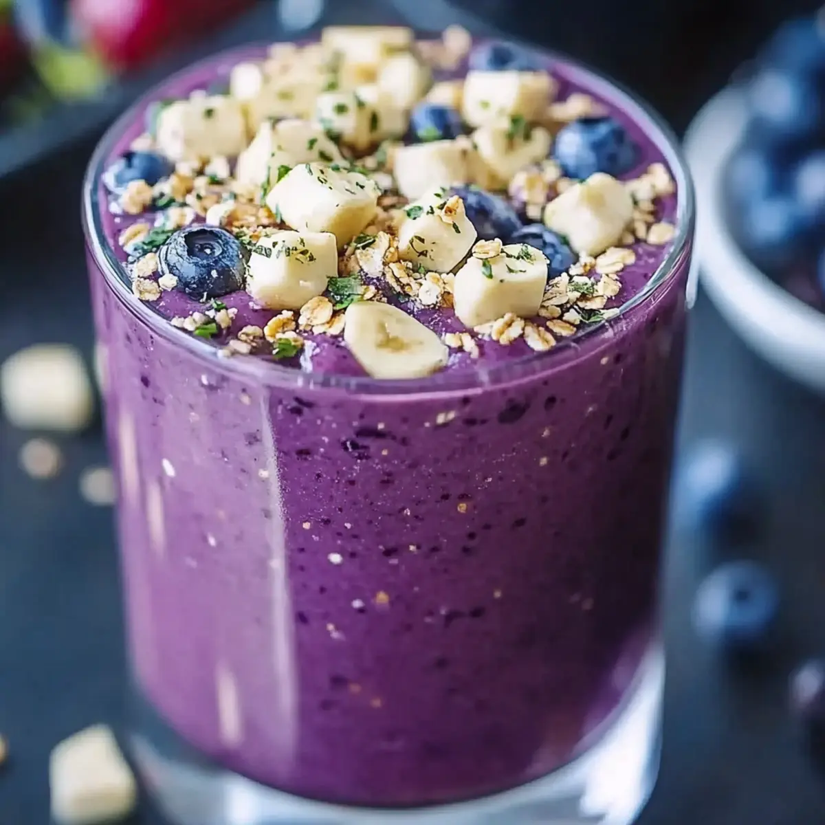 Blueberry Oatmeal Smoothie