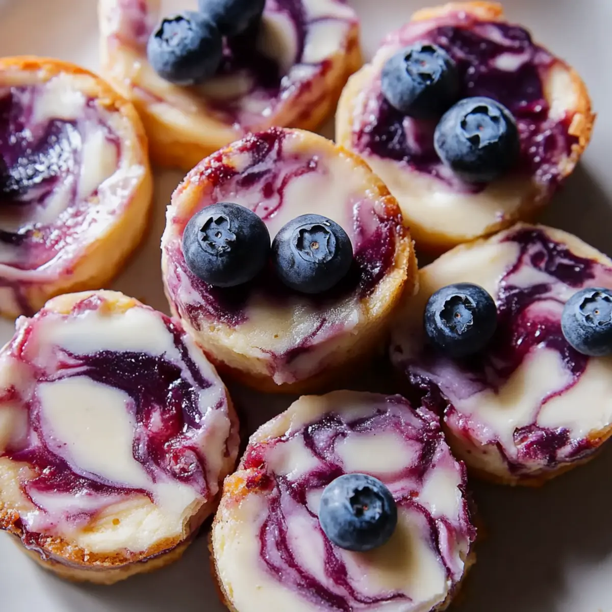 Blueberry Swirl Yogurt Bites