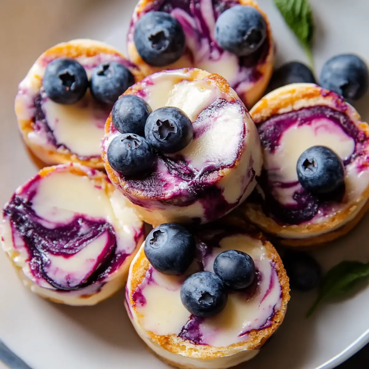 Blueberry Swirl Yogurt Bites