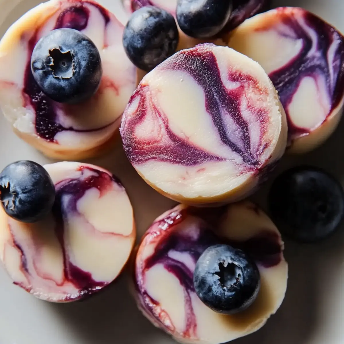 Blueberry Swirl Yogurt Bites