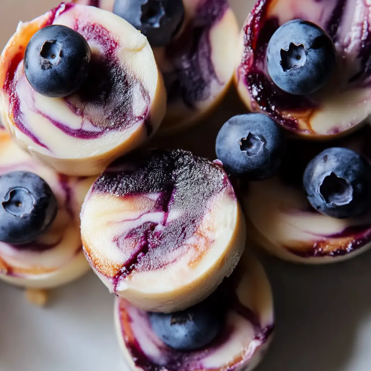 Blueberry Swirl Yogurt Bites