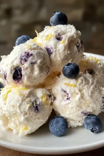 Blueberry and Lemon Zest Cottage Cheese Bites