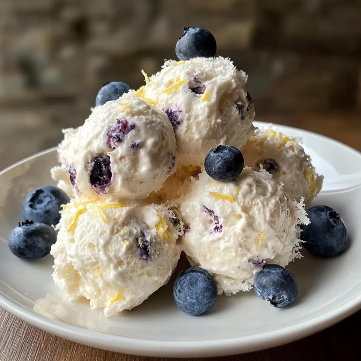 Blueberry and Lemon Zest Cottage Cheese Bites
