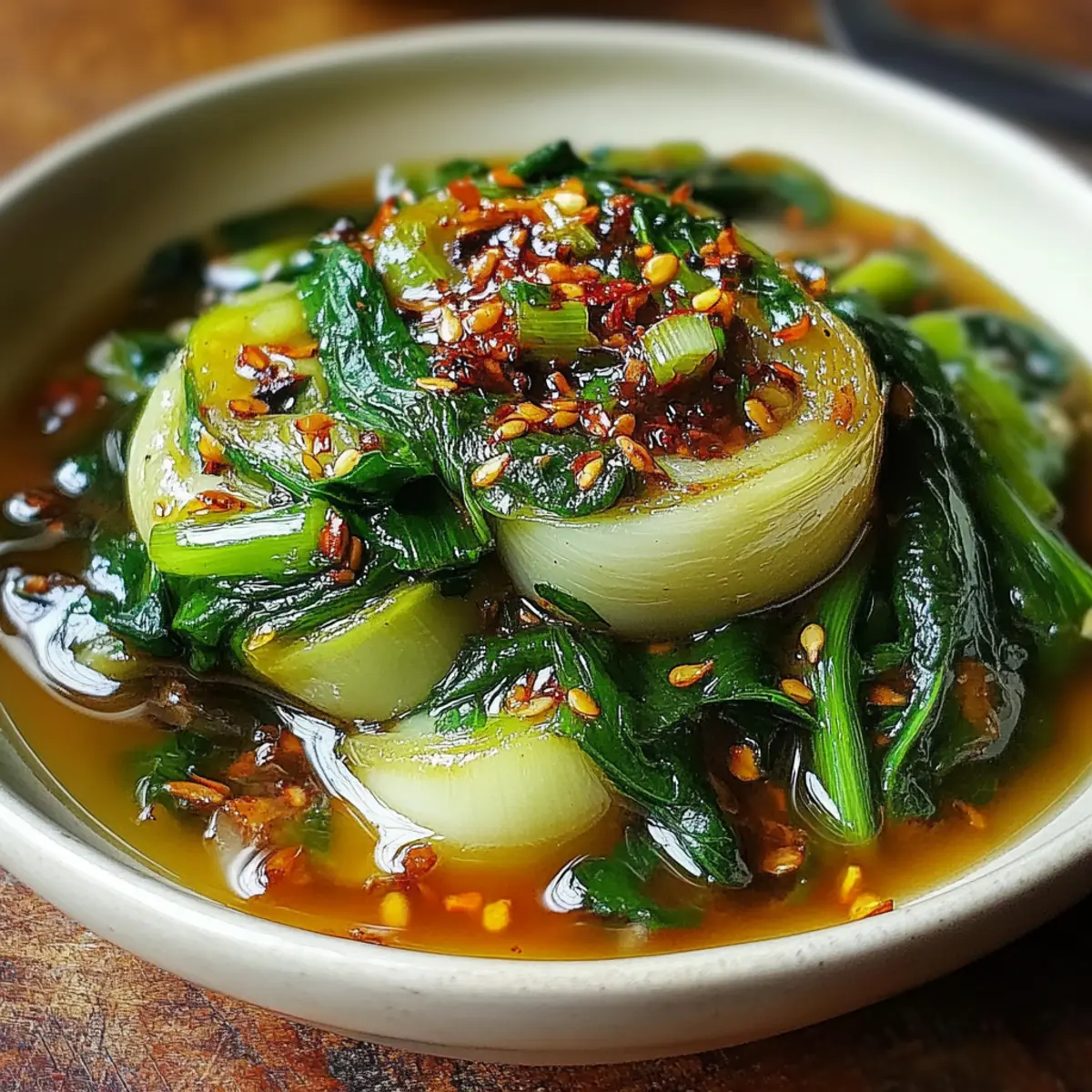 Bok Choy Soup With Garlic And Ginger
