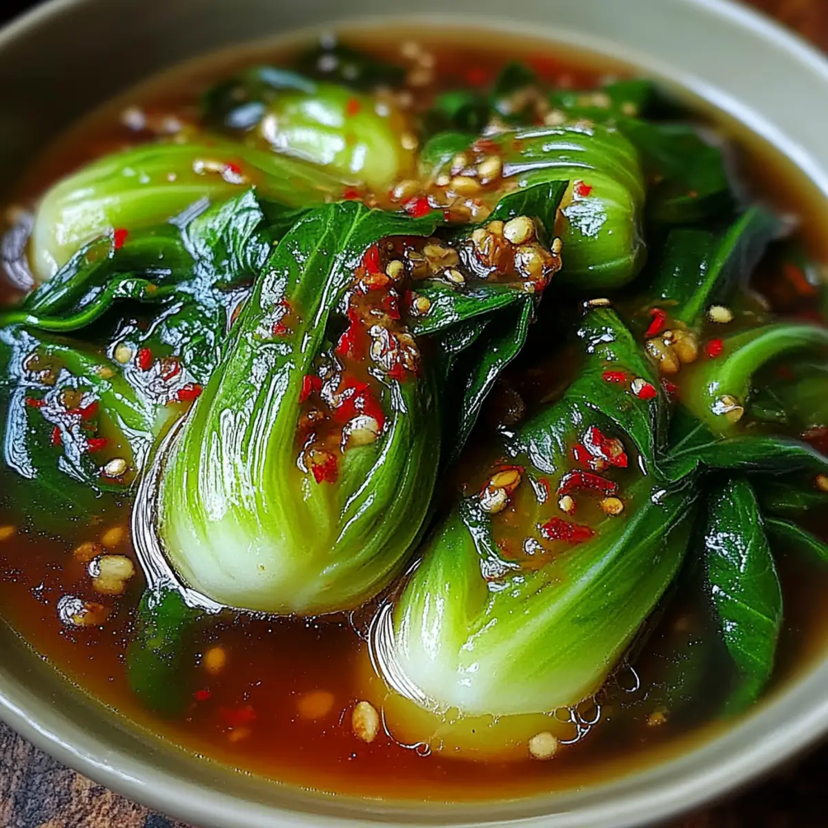 Bok Choy Soup With Garlic And Ginger