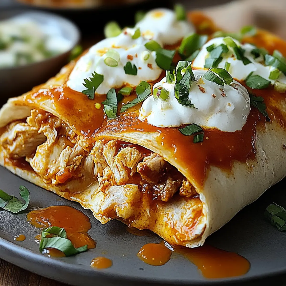 Cheesy Buffalo Chicken Burritos