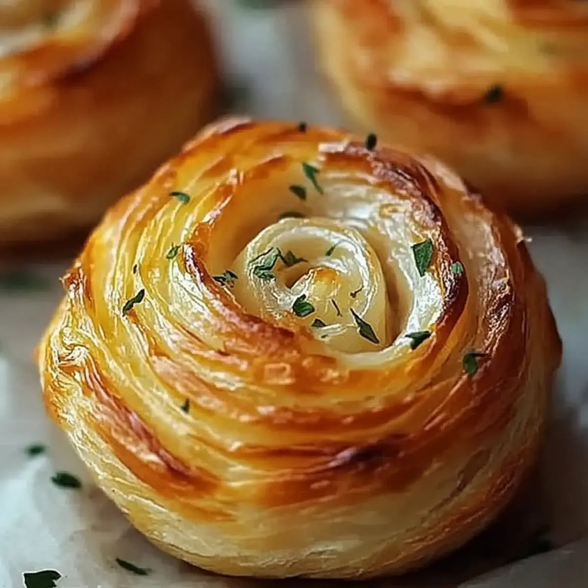 Cheesy Garlic Cruffins