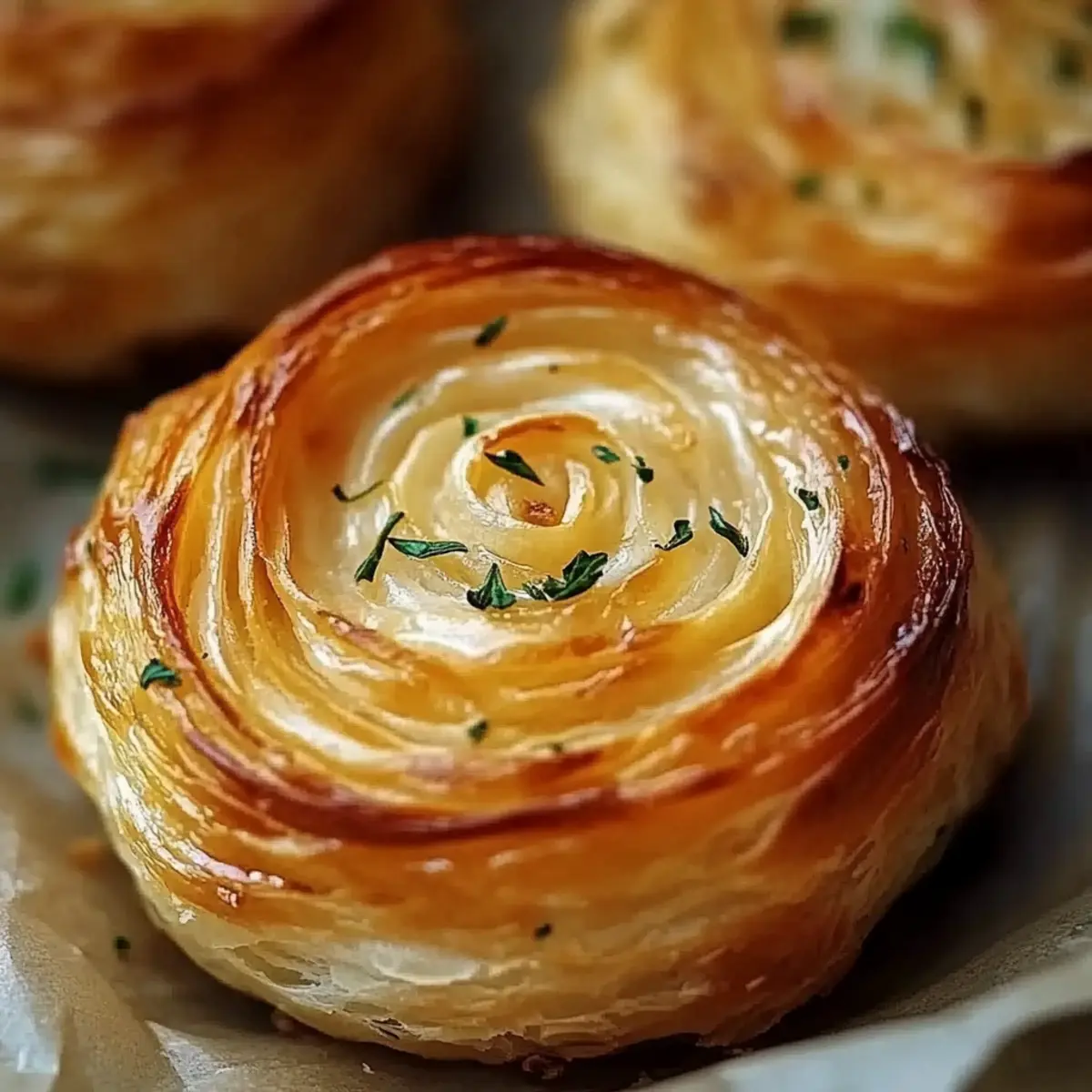 Cheesy Garlic Cruffins