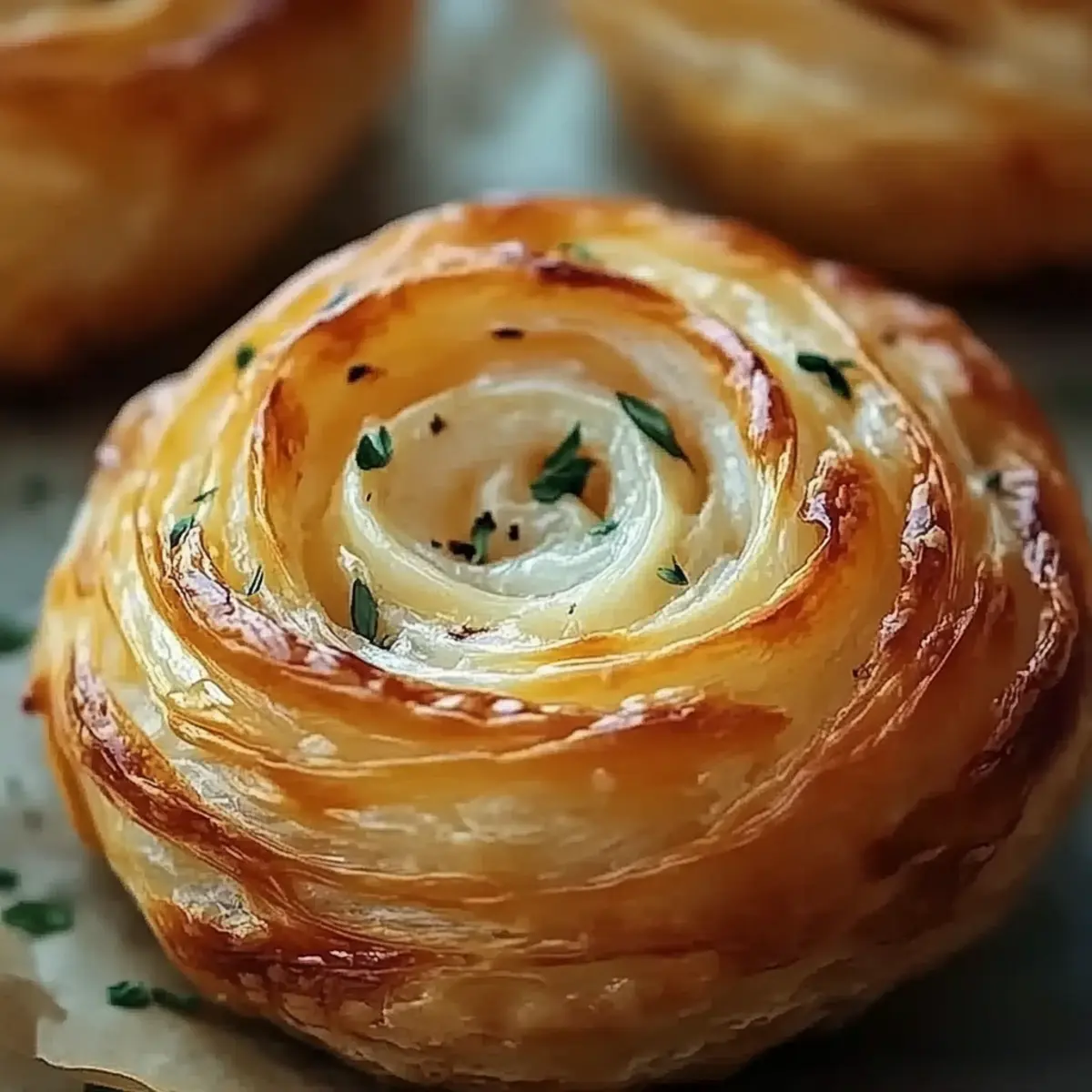 Cheesy Garlic Cruffins