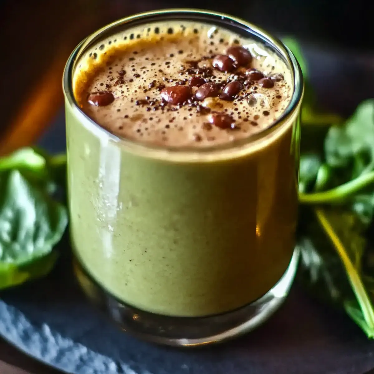 Chocolate Spinach Smoothie