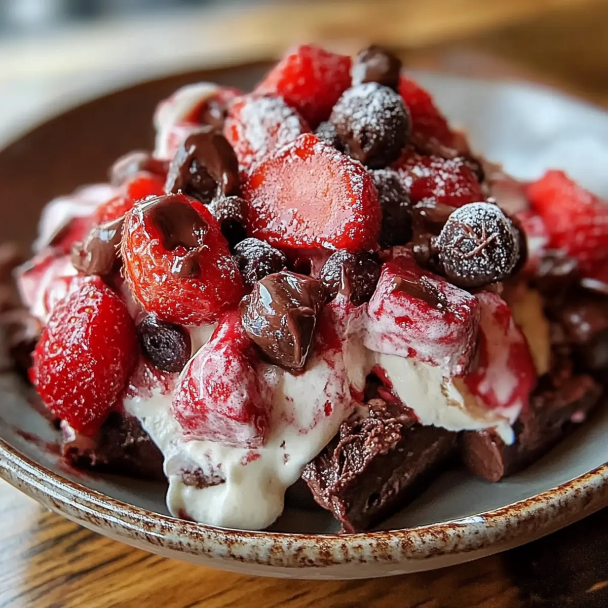 Chocolate Strawberry Greek Yogurt Clusters