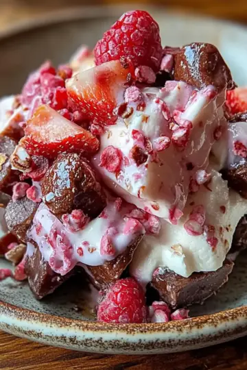 Chocolate Strawberry Greek Yogurt Clusters