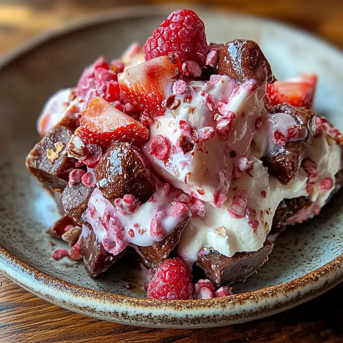 Chocolate Strawberry Greek Yogurt Clusters