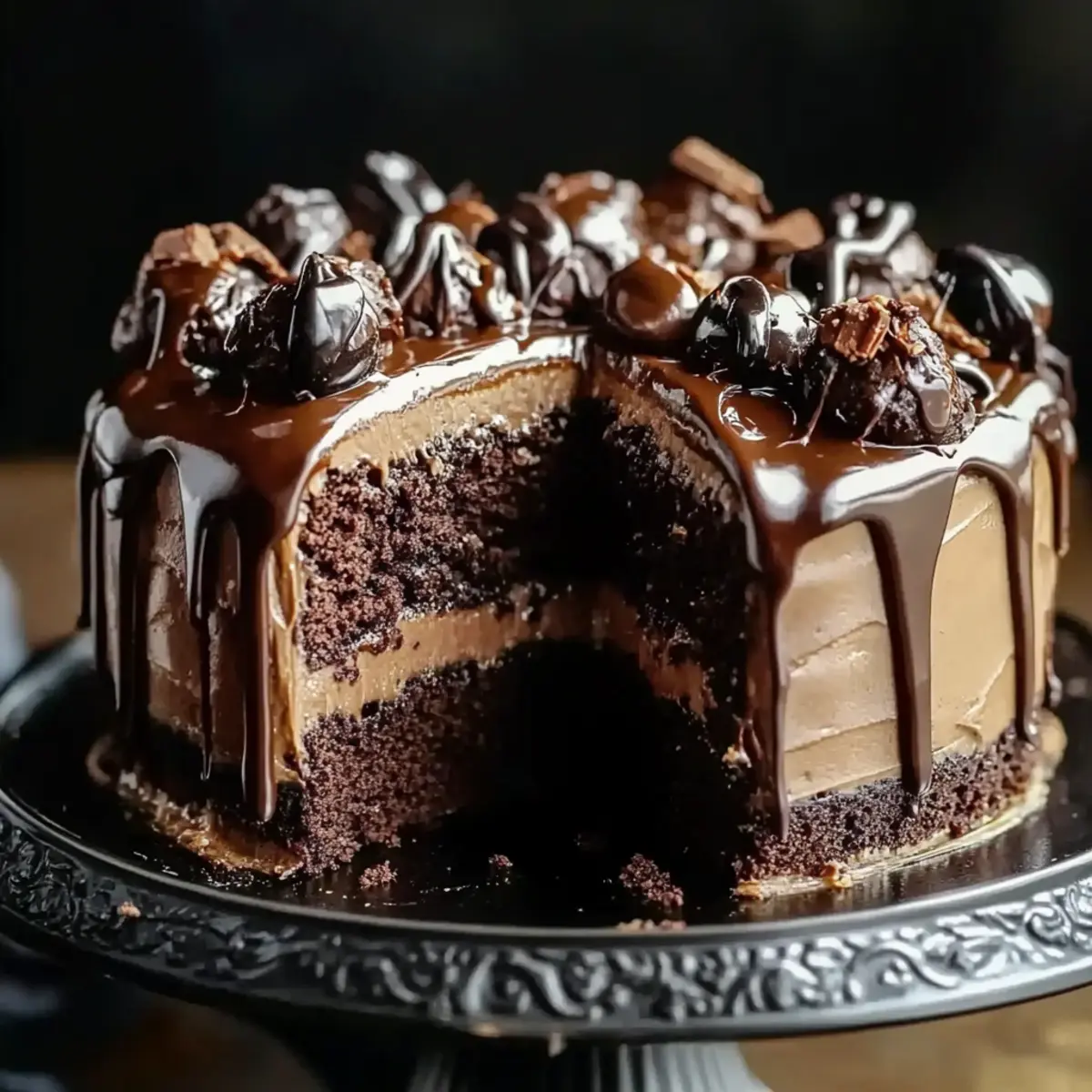 Chocolate Turtle Cake
