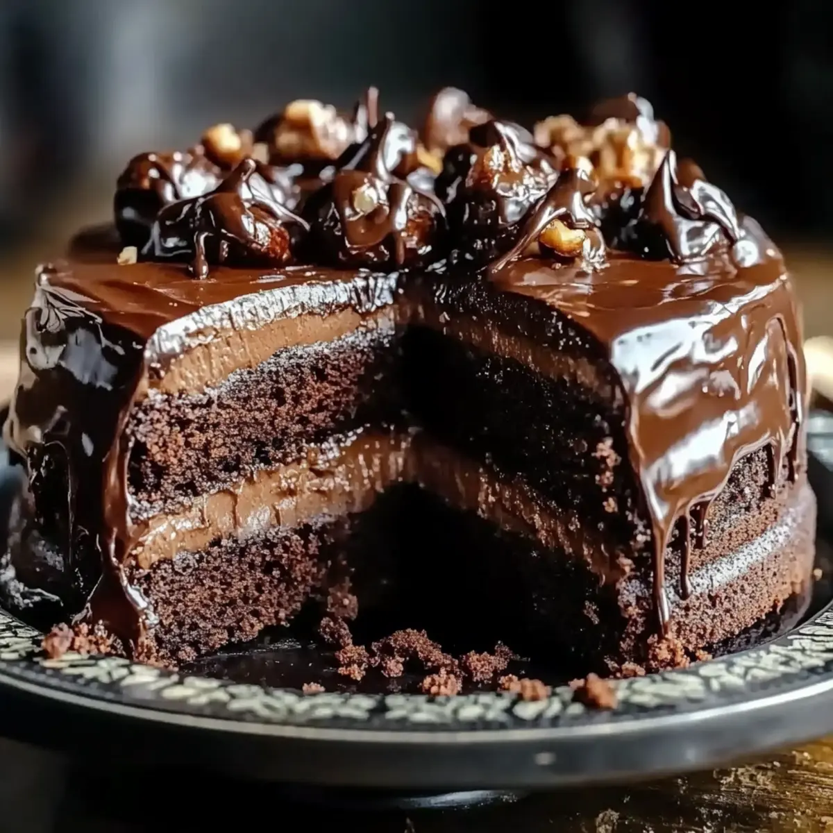 Chocolate Turtle Cake