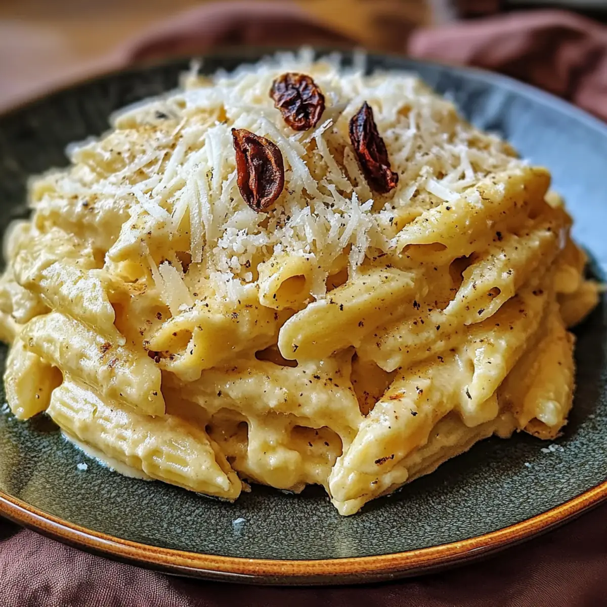 Creamy Italian Three-Cheese Pasta