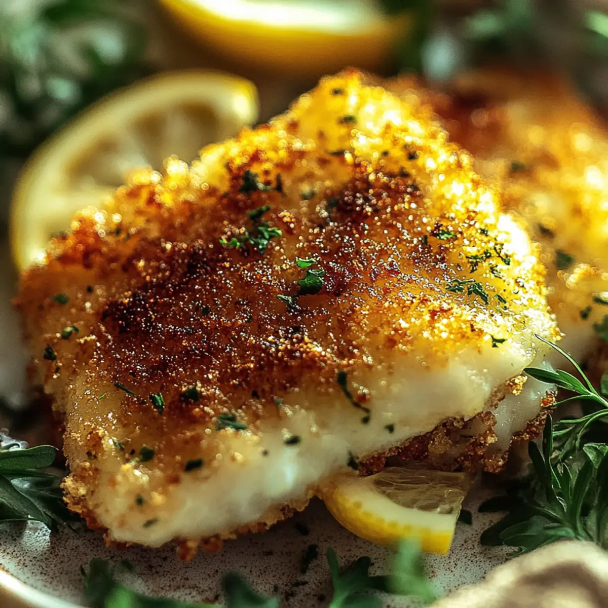 Crispy Air Fryer Parmesan Cod