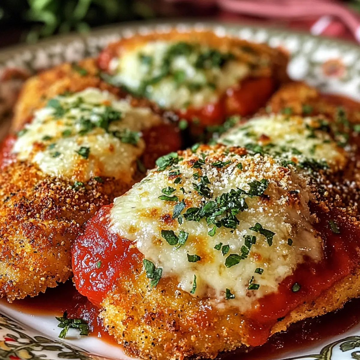 Crispy Baked Italian Chicken Parmesan