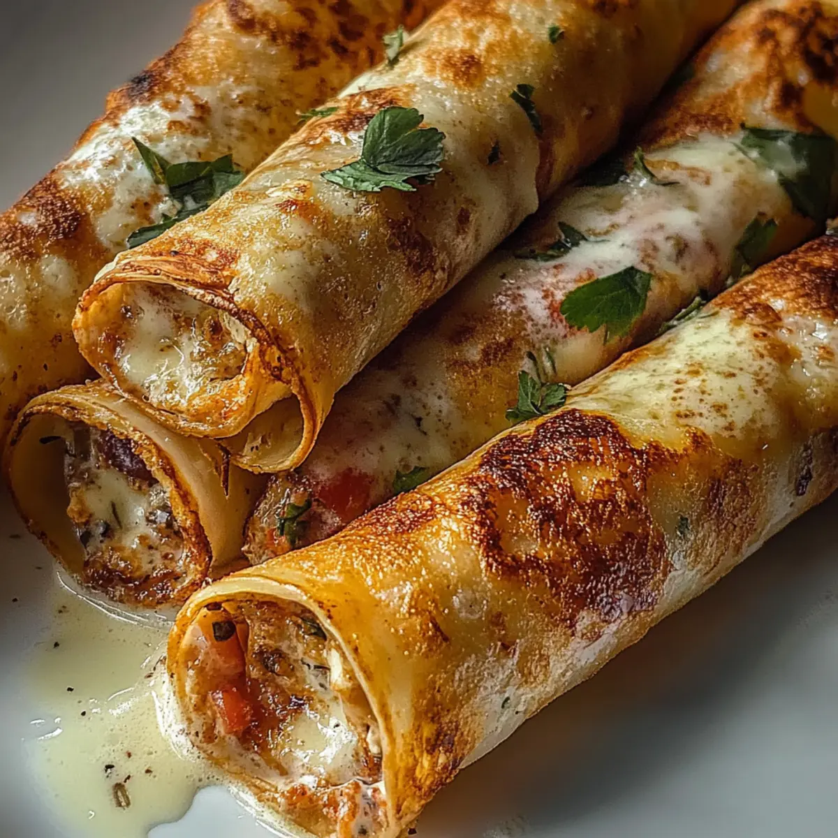 Crispy Crab And Shrimp Queso Taquitos