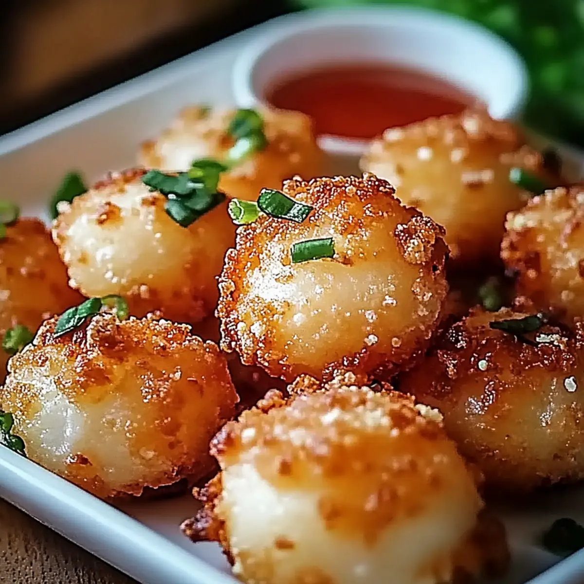 Crispy Shrimp Balls with Sweet Chili Sauce