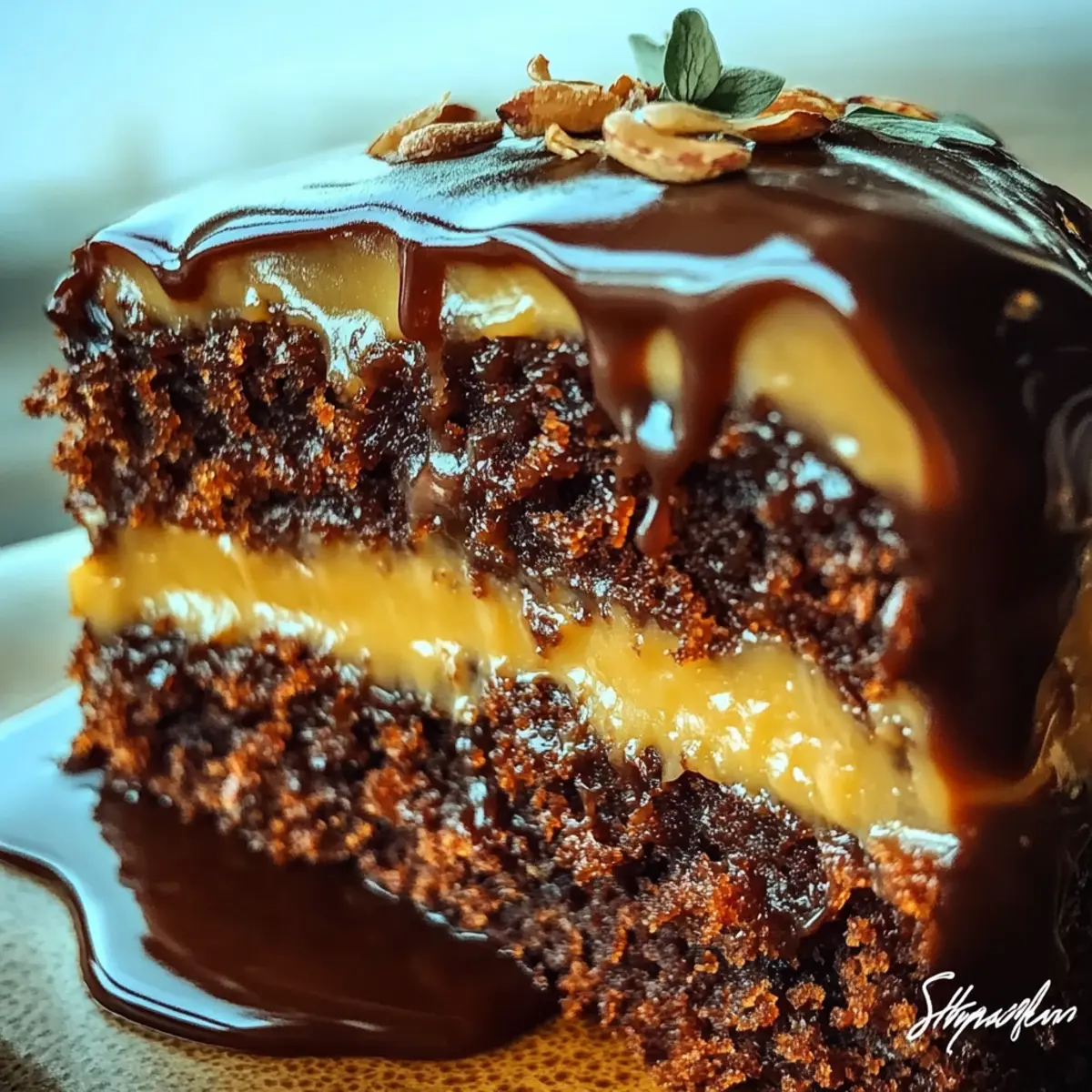 Elegant German Chocolate Glitzertorte