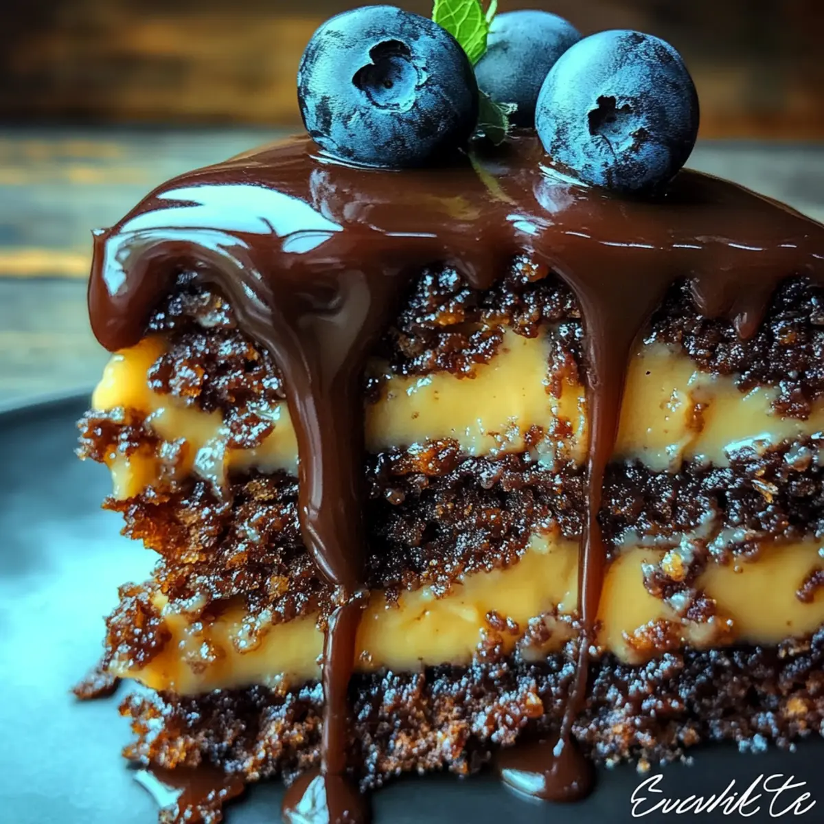 Elegant German Chocolate Glitzertorte