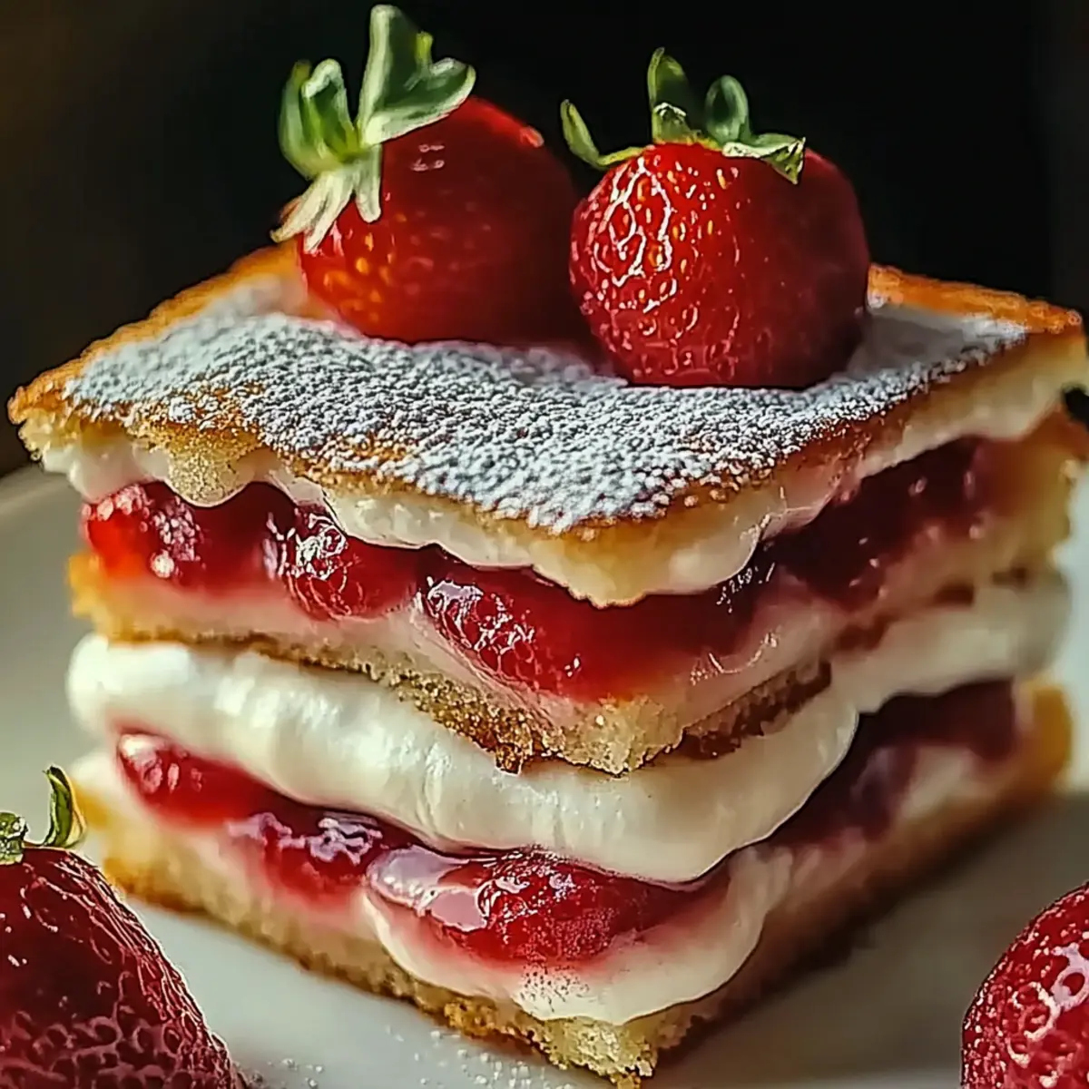 Fried Strawberry Cheesecake Sandwiches