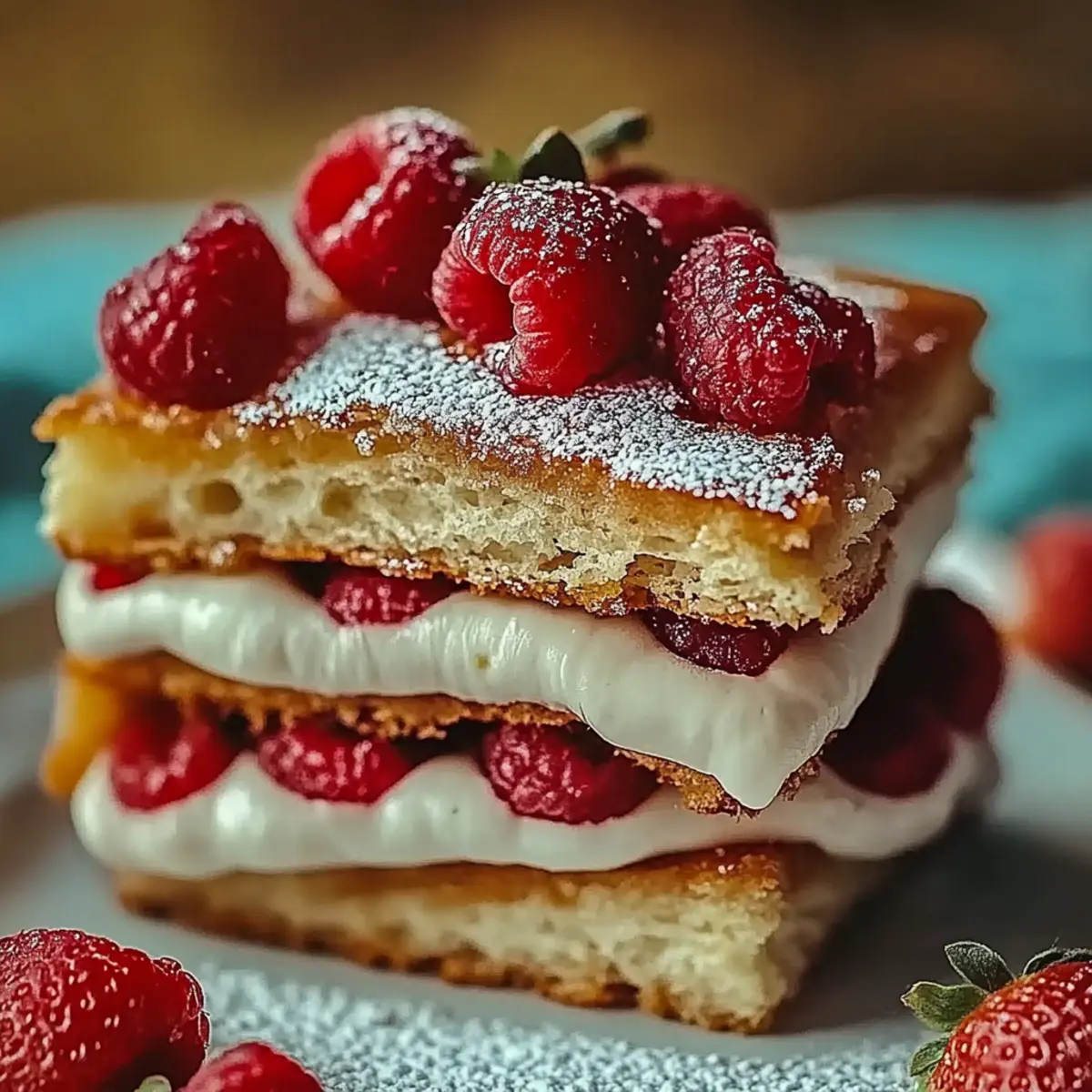 Fried Strawberry Cheesecake Sandwiches
